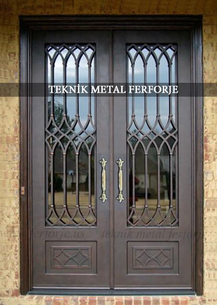 Ferforje Modern Bina Giriş Kapısı